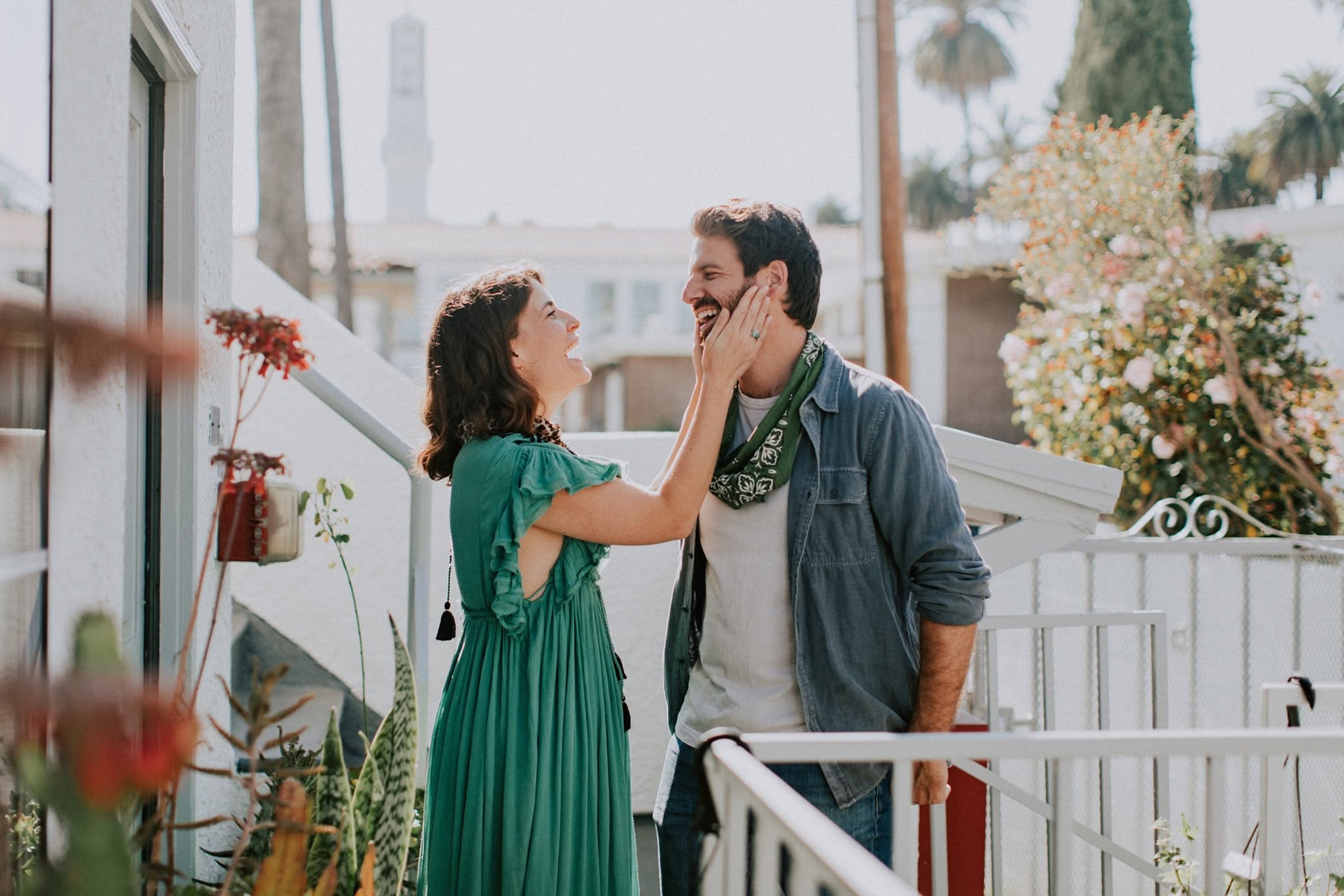 Portrait of a couple in Los Angeles