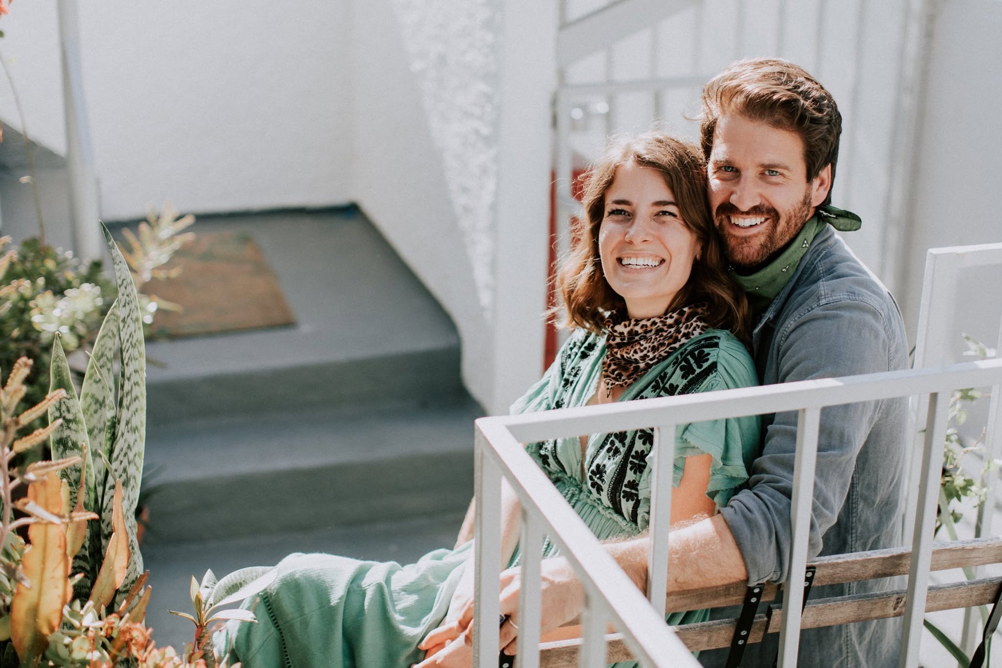 Portrait of a couple in Los Angeles