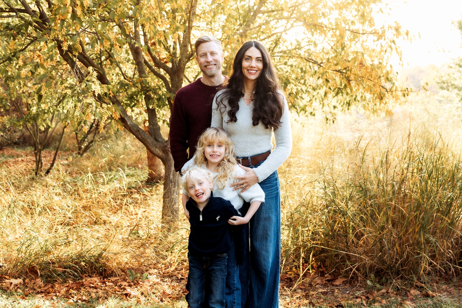 A fall family portrait