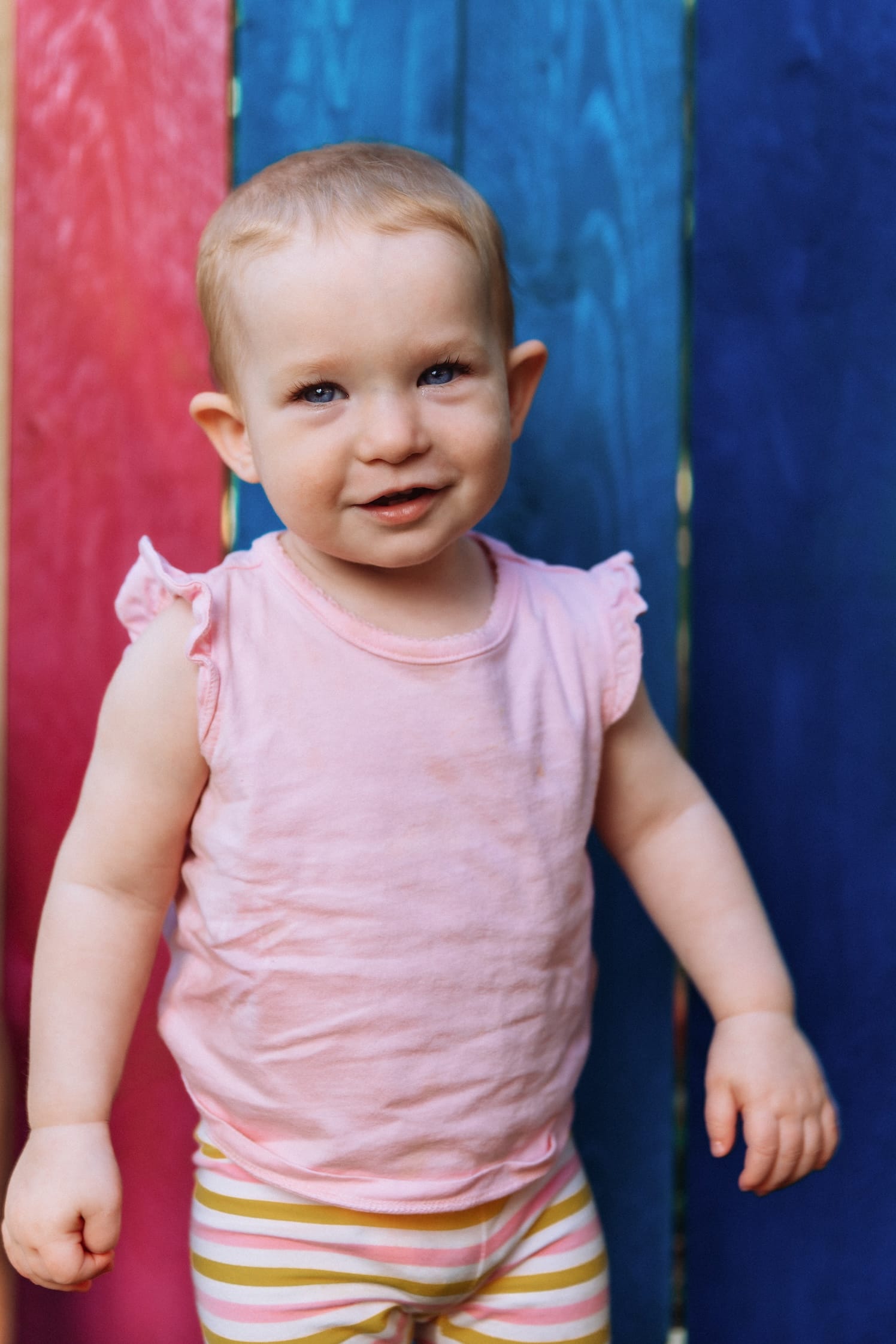 Child posing naturally for the camera.