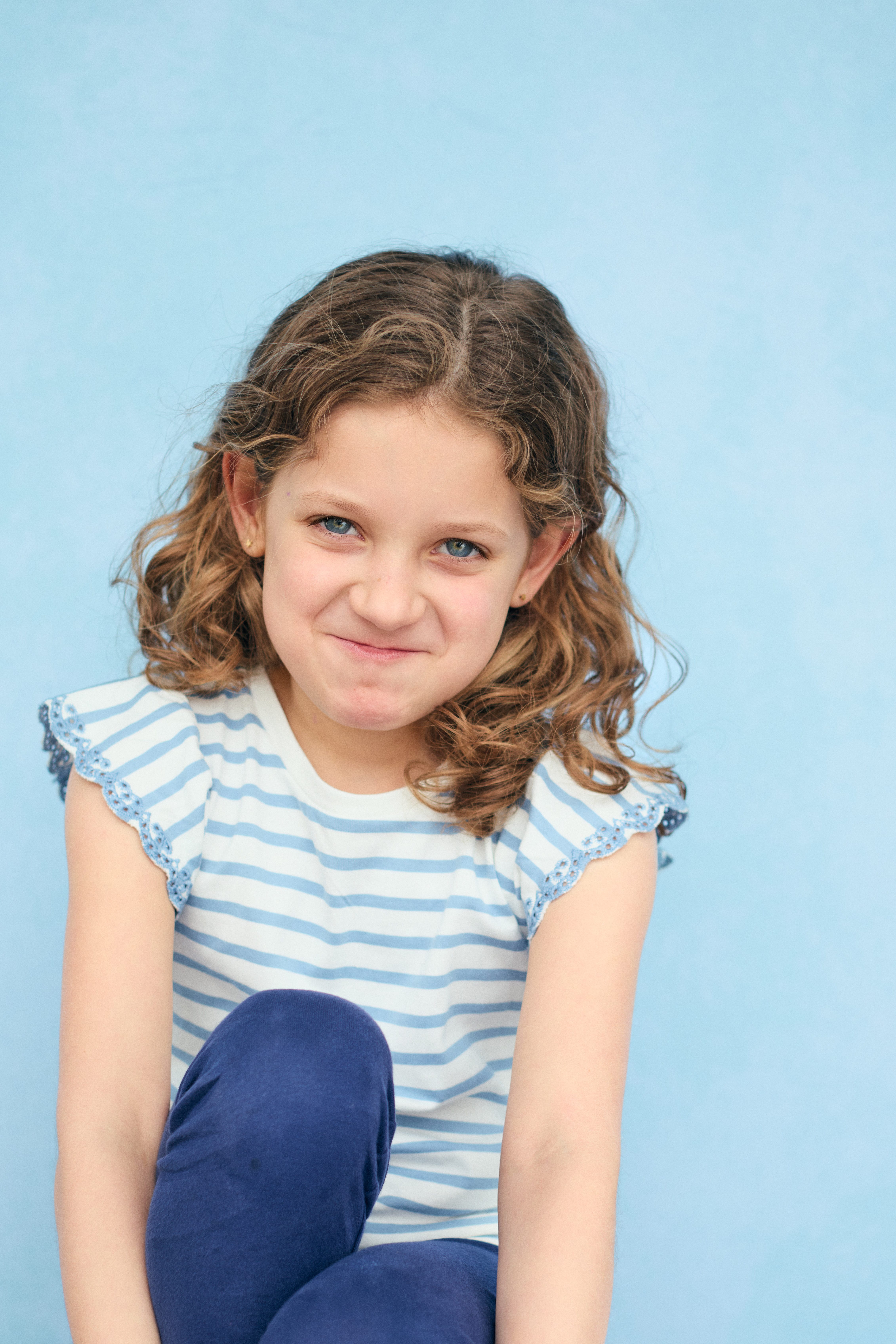 Portrait of a cheerful child.