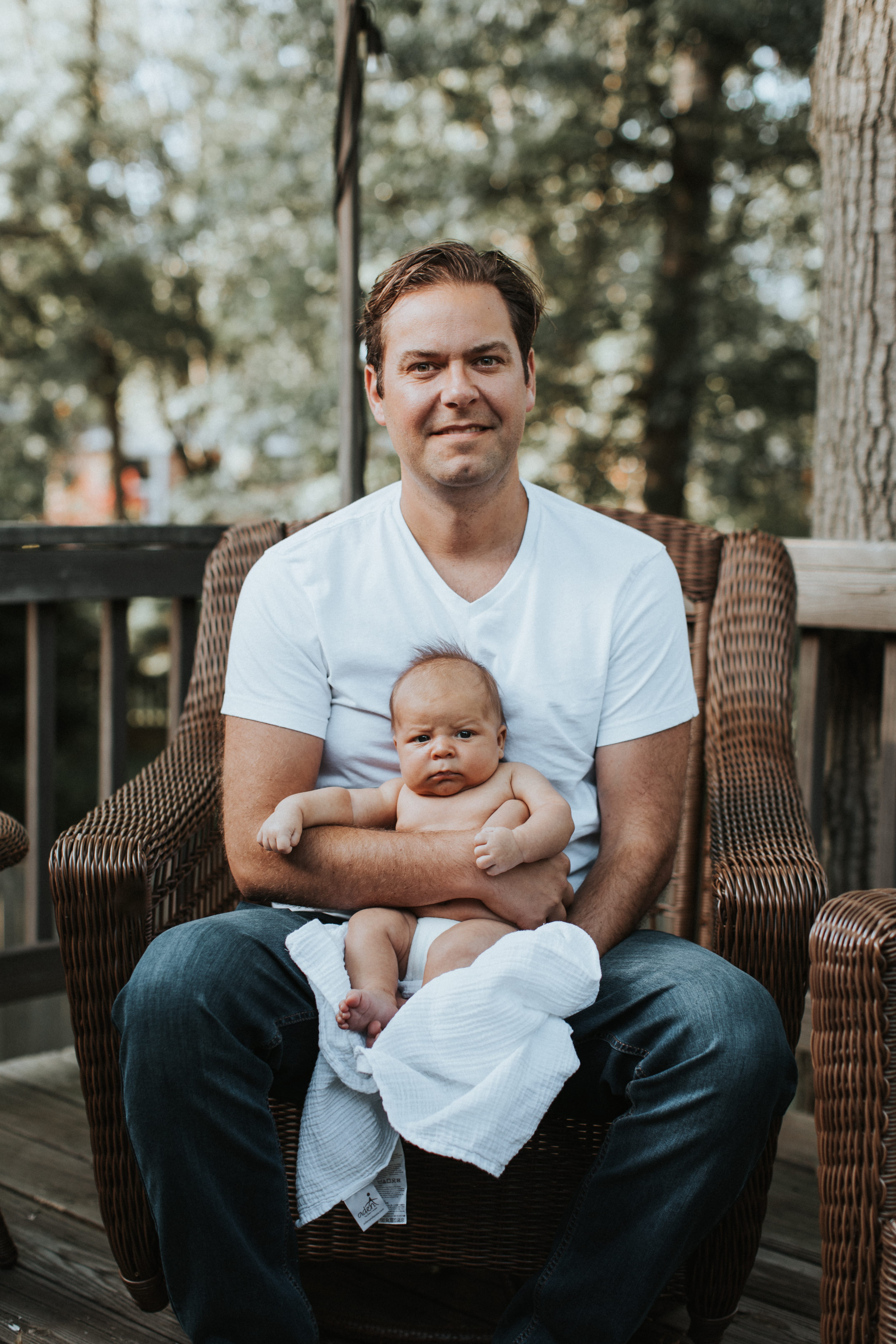 Newborn and father